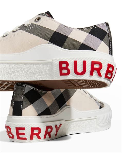 burberry jack check low-top sneakers pink|burberry jack check sneakers.